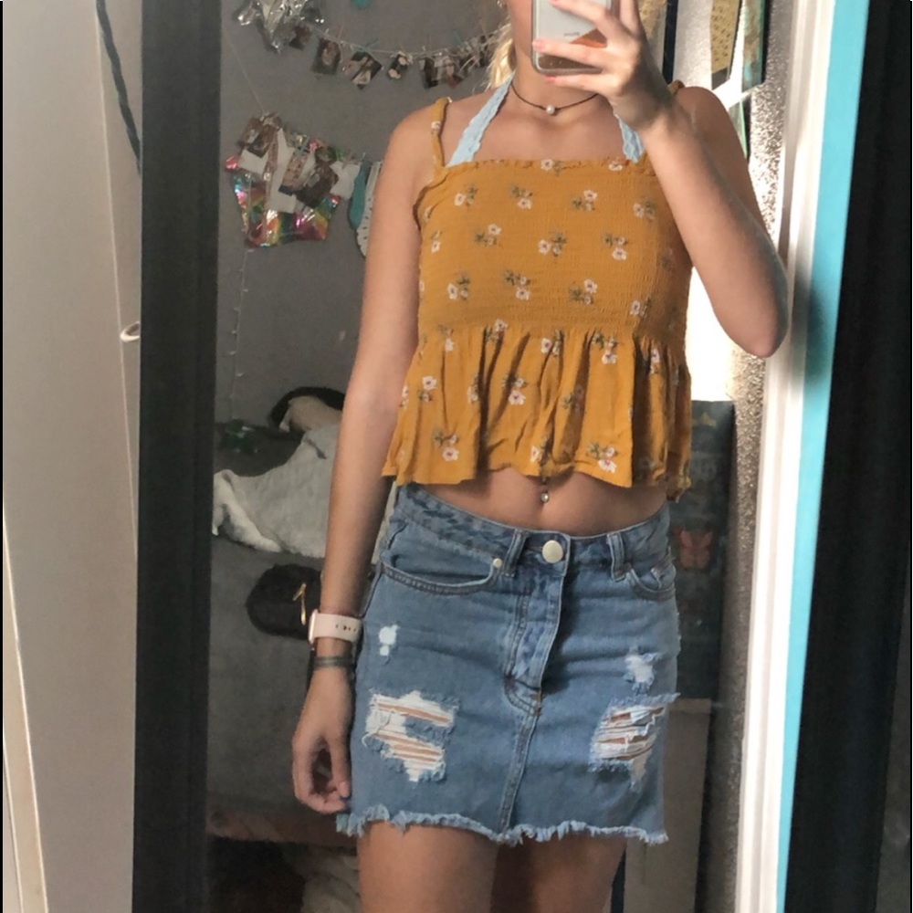 ASOS denim skirt
